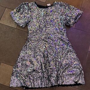 Zara Kids Formal Dress in Silver and Black